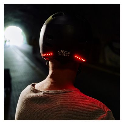 Casque Vélo Hudora avec éclairage intégré