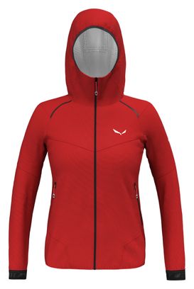 Wasserdichte Jacke Damen Salewa Pedroc Powertex Light Rot