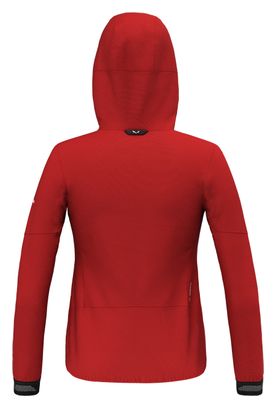 Wasserdichte Jacke Damen Salewa Pedroc Powertex 2.5L Light Rot