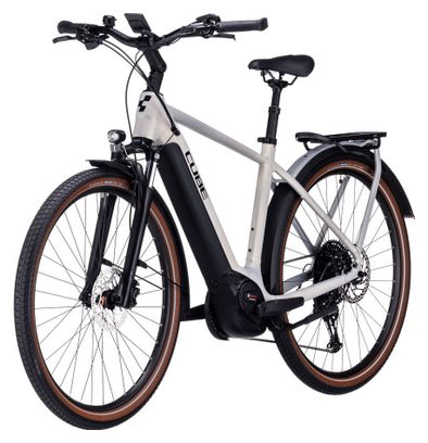 Cube Touring Hybrid Pro 500 Elektrische Hybride Fiets Shimano Deore 11S 500 Wh 700 mm Paars Zilver 2023