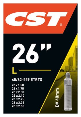 CST Chambre À Air 40 MM Valve 26X 1.50-2.50 / 40/62-559