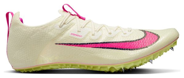 Chaussures d'Athlétisme Unisexe Nike Zoom Superfly Elite 2 Blanc Rose Jaune