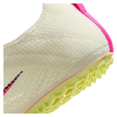 Chaussures d'Athlétisme Unisexe Nike Zoom Superfly Elite 2 Blanc Rose Jaune