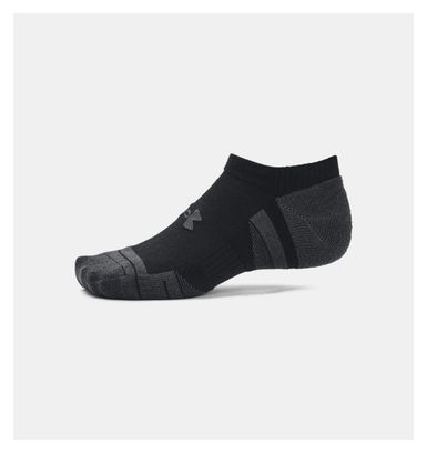 3 Pairs of Under Armour Performance Tech Invisible Socks Black Unisex