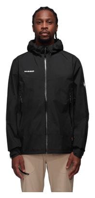 Chaqueta impermeable con capucha Mammut Convey Tour Hs Negra