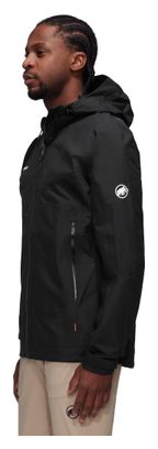 Chaqueta impermeable con capucha Mammut Convey Tour Hs Negra