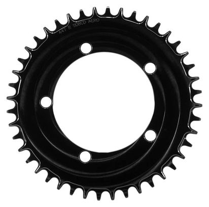 Plateau rotondo Aero Garbaruk 5 fori 110 BCD nero