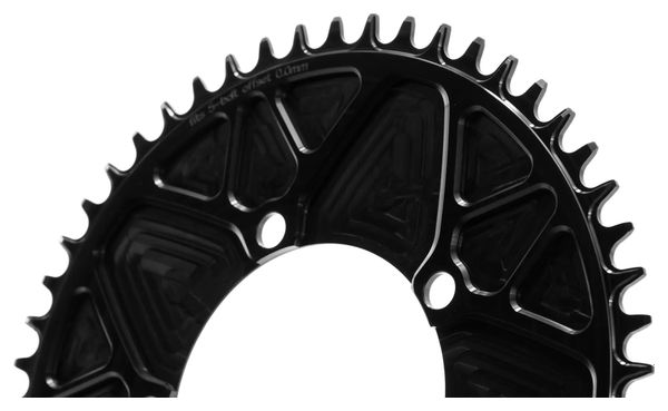 Plateau rotondo Aero Garbaruk 5 fori 110 BCD nero