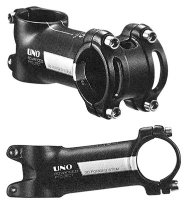 POTENCE ROUTE AHEAD SET 1''1/8 L70 UNO ALU 6061 NOIR MAT - 7° +/- 135G (CINTRE 31.8)