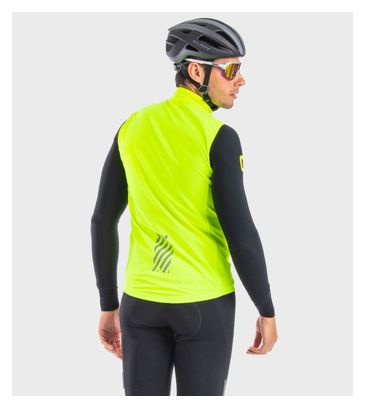 Alé Klimatik Guscio Racing Fluo Yellow Sleeveless Waterproof Jacket