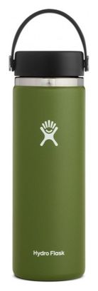 Bouteille Hydro Flask Wide Mouth With Flex Cap 591 ml Kaki
