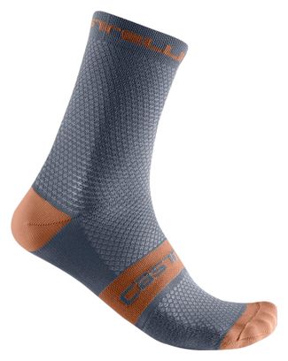 Unisex Castelli Superleggera Socken T 12 Blau/Braun