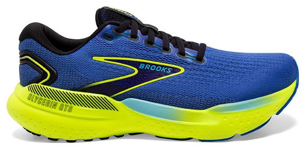 Brooks Glycerin GTS 21 Running Shoes Blue Yellow Men's