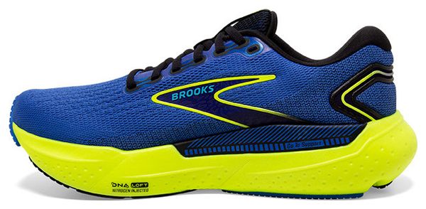 Chaussures Running Brooks Glycerin GTS 21 Bleu Jaune Homme