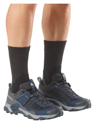 Zapatillas de senderismo Salomon X Ultra 5 GTX azul/gris para hombre
