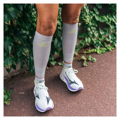 Manchons de Compression BV Sport Booster Evolution Gris/Jaune