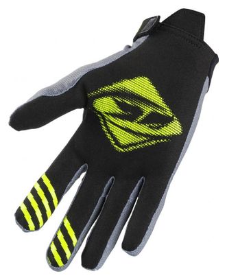 Kenny Gravity Long Gloves Gray / Fluo Yellow