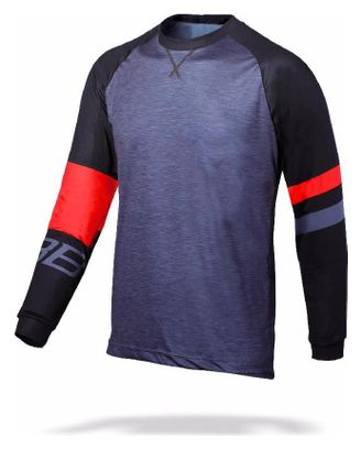 Maillot MTB de manga larga BBB answitchback Gris Negro Rojo