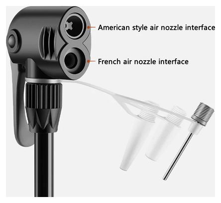 Pompe à pied haute pression ROCKBROS 160PSI avec manomètre