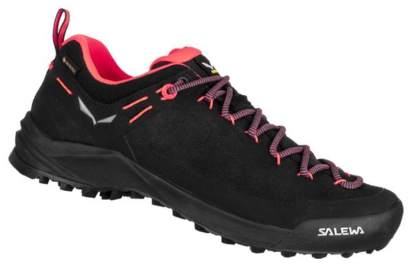 Salewa Wildfire Leather Gore-Tex Women's Hiking Shoes Black/Rose