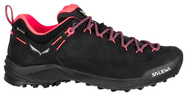 Salewa Wildfire Leather Gore-Tex Women's Hiking Shoes Black/Rose