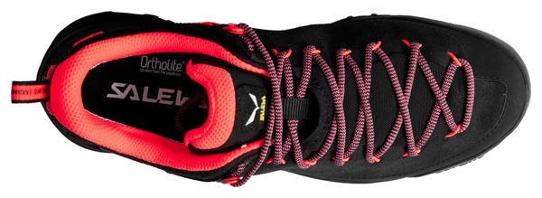 Salewa Wildfire Leather Gore-Tex Women's Hiking Shoes Black/Rose