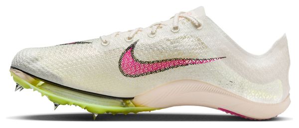 Chaussures d'Athlétisme Nike Air Zoom Victory Blanc/Rose/Jaune Unisexe