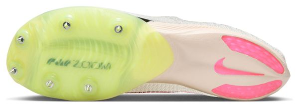 Chaussures d'Athlétisme Nike Air Zoom Victory Blanc/Rose/Jaune Unisexe