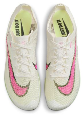Chaussures d'Athlétisme Nike Air Zoom Victory Blanc/Rose/Jaune Unisexe
