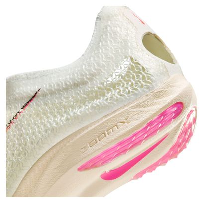 Unisex Nike Air Zoom Victory Leichtathletikschuh Weiß Rosa Gelb