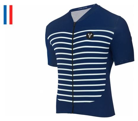 Gereviseerd product - LeBram Ventoux Navy Short Sleeve Tailored Fit Jersey S
