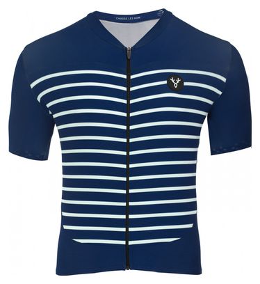 Gereviseerd product - LeBram Ventoux Navy Short Sleeve Tailored Fit Jersey S