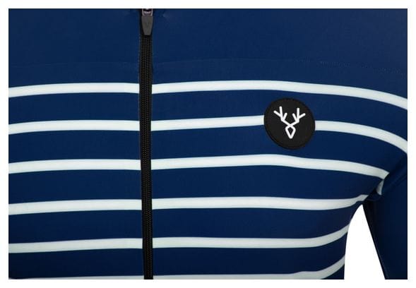 Producto renovado - LeBram Ventoux Maillot azul marino de manga corta ajustado S