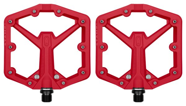 Crankbrothers Stamp 1 Gen 2 - Large Flat Pedals Red