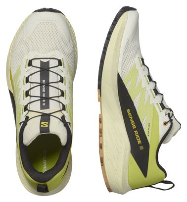 Trailschoenen Salomon Sense Ride 5 Geel Zwart