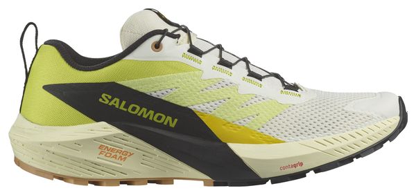 Chaussures de Trail Running Salomon Sense Ride 5 Jaune Noir