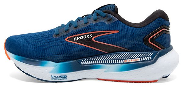 Brooks Glycerin GTS 21 Running Shoes Blue Red Men's