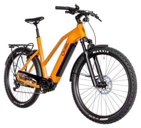 VTC Électrique O2 Feel Vern Urban Power 8.2 Mid Shimano Deore 10V 720 Wh 27.5'' Jaune Indiana