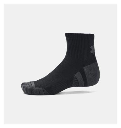 3 paia di calzini Under Armour Performance Tech Mid-High Nero Unisex