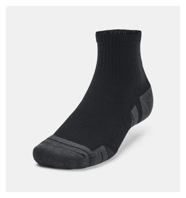 3 paia di calzini Under Armour Performance Tech Mid-High Nero Unisex