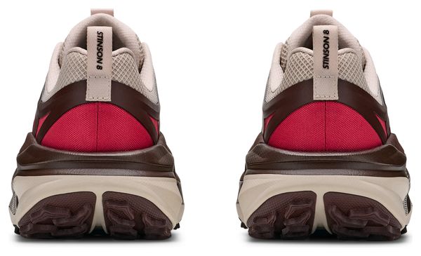 Scarpe da trail Hoka Stinson 8 Rosso/Marrone da uomo