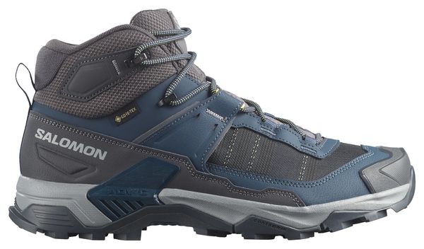 Salomon X Ultra 5 Mid GTX Men's Hiking Shoes - Blue/Gray