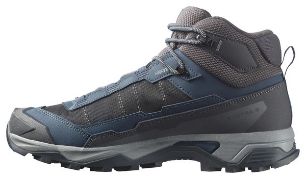 Salomon X Ultra 5 Mid GTX Men's Hiking Shoes - Blue/Gray