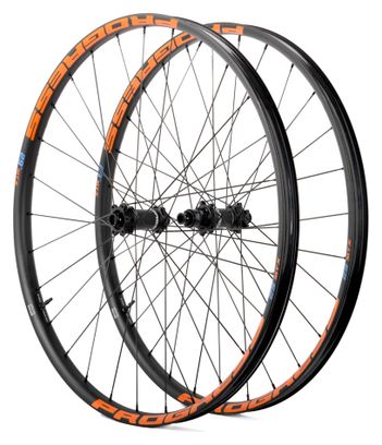 Paire de roues Progress MTX Nexo 29" Orange | Boost 15x110/12x148 mm | 6 Trous | Sram XD