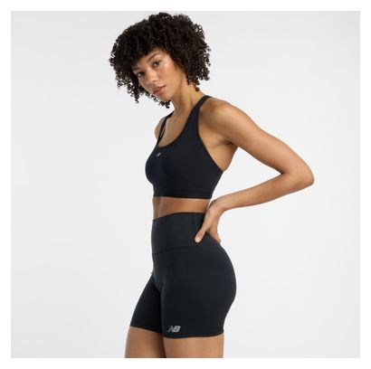 Sport-BH New Balance Essential Run Bra Schwarz Damen