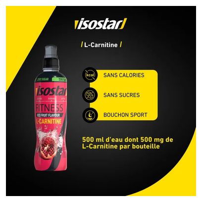 Boisson isotonique Isostar L-Carnitine Fruits rouges - 500ml