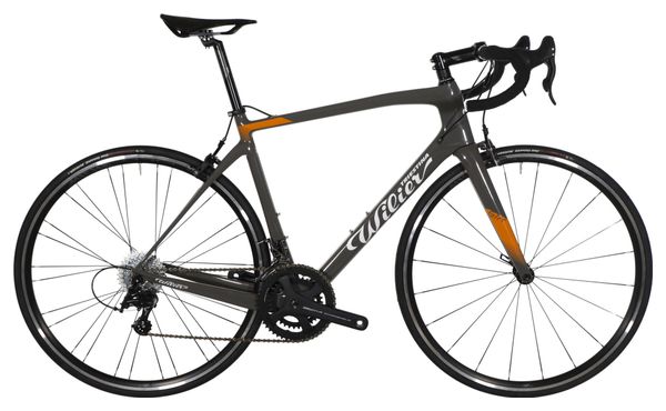 Wilier Triestina GTR Team Road Bike Campagnolo Centaur 11S Miche Reflex XL 700 mm Grey Orange 2023