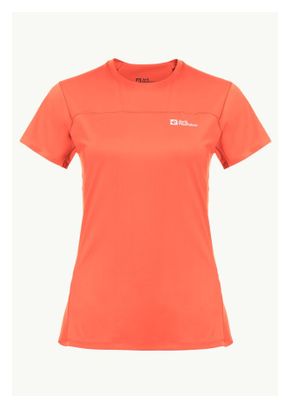 T-Shirt Technique Femme Jack Wolfskin Prelight Chill Orange