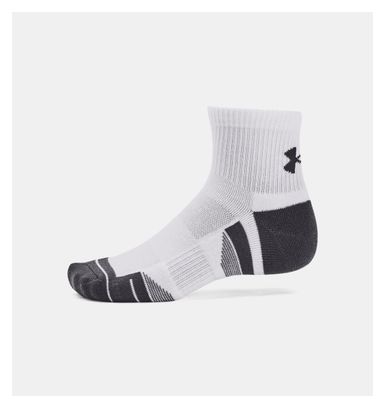 3 paia di calzini Under Armour Performance Tech Mid-High Bianco Unisex