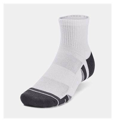 3 paia di calzini Under Armour Performance Tech Mid-High Bianco Unisex